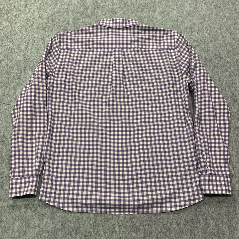 Johnnie O Men's Hangin' Out Purple White Check Button Down Shirt - Size L - Picture 2 of 15